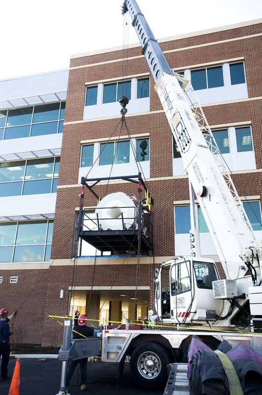 Crane Facilitates Move-In of 30,000 lb. MRI Machine