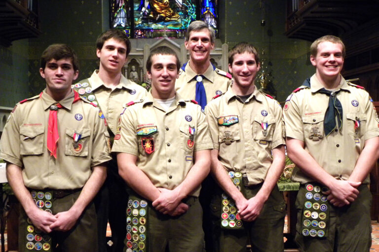 Five Achieve Rank of Eagle Scout
