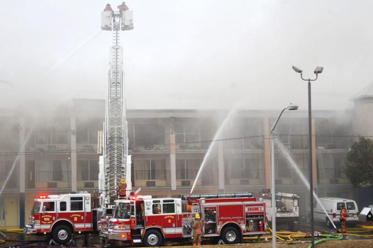 Firefighters Battle Multi-Alarm Fire at Days Inn