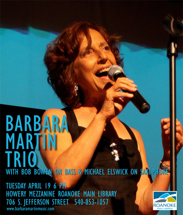 Barbara Martin Trio to Return  to “The Mezzanine”