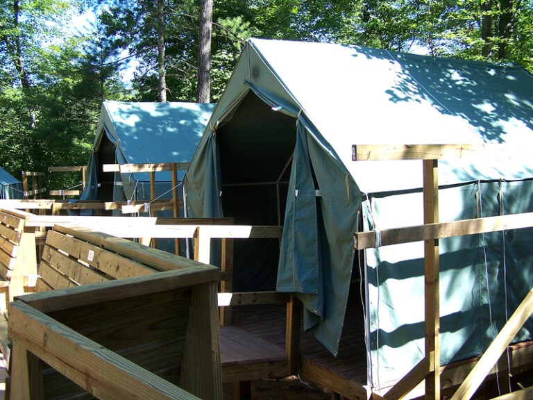 Girl Scouts Dedicate Dark Hollow Platform Tent Unit at Icimani