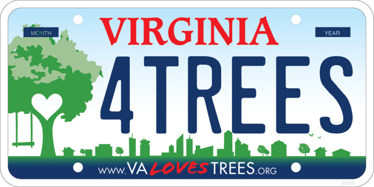 New Virginia Specialty License Plate Supports Community Trees