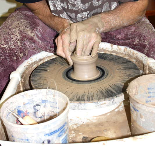 Taking on a New Shape: Mission Residents Learn Pottery Skills