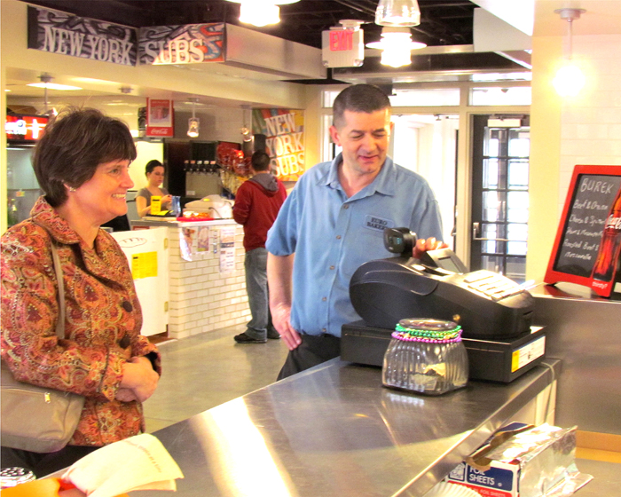 Former First Lady Anne Holton Tours Downtown Roanoke Businesses