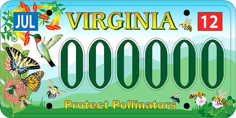 Virginia Celebrates New Pollinators License Plate