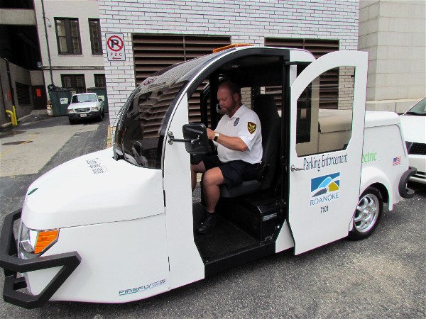 Roanoke’s New Electric Parking Enforcement Vehicle Debuts