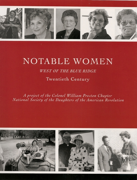 New Book On “Notable Women West Of The Blue Ridge” Published