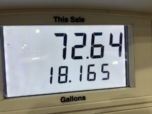 Gas Pains: Filling up an SUV in Roanoke County, April 1, 2022