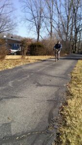 Ken Dreyer riding his bicycle on the day after he turned 90 (!)