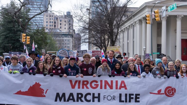 Gov. Glenn Youngkin joins March for Life, Richmond, Feb. 1, 2023